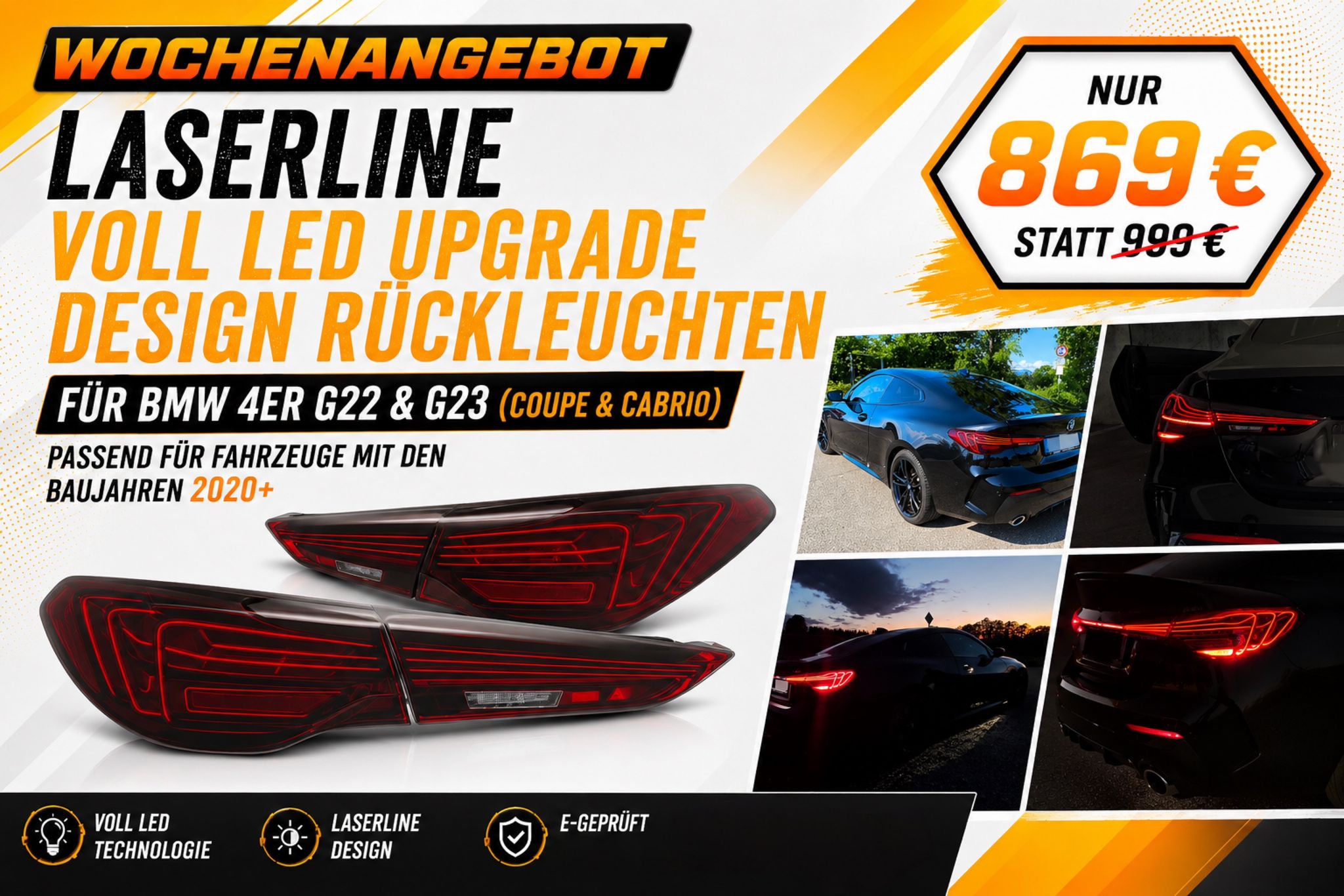 Laserline VOLL LED Upgrade Design Rückleuchten online kaufen Laserline VOLL LED Upgrade Design Rückleuchten online kaufen