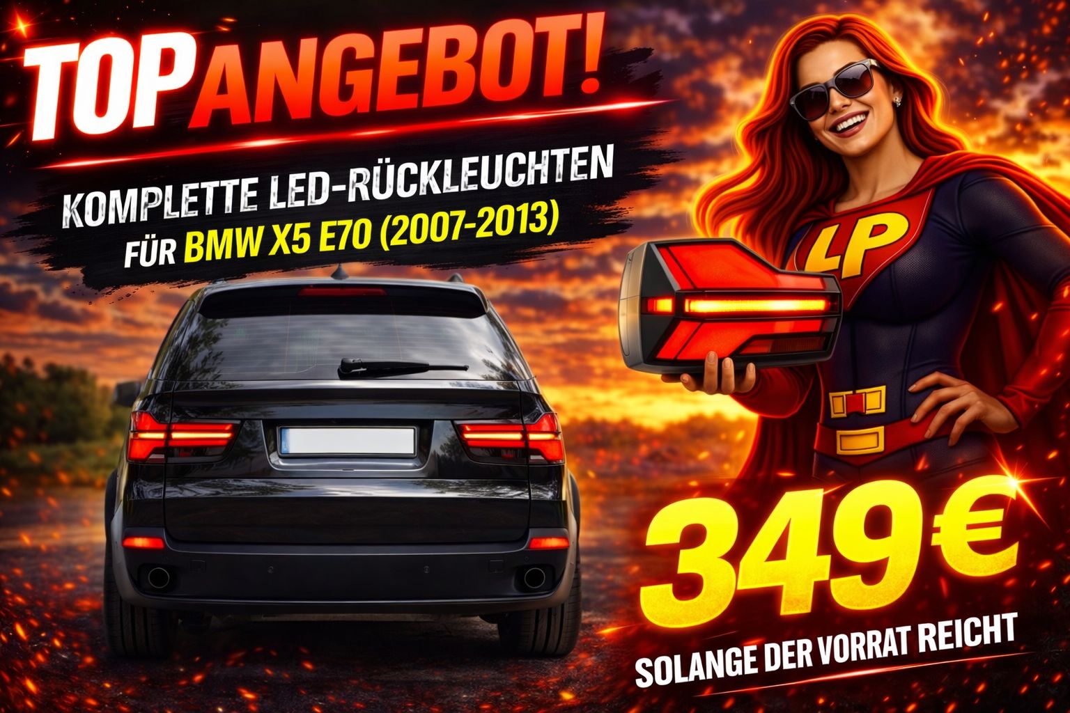 Angebot LED Rückleuchten BMW X5 E70 Angebot LED Rückleuchten BMW X5 E70