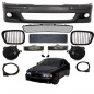 Preview: SET Schwarz Stoßstange + Grill +Blinker+ NSW passt für BMW E39 95-03 nicht M+ABE