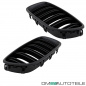 Preview: 2x Kühlergrill Grill Schwarz MATT Doppelsteg passend für BMW F10 F11 auch M M5