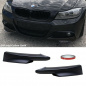 Preview: LCI Satz Flaps Stoßstangenspoiler Splitter Lippe Schwarz Matt passend für BMW E90 E91 Facelift ab 2008