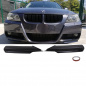 Preview: Vorfacelift Satz Flaps Spoiler Splitter Lippe schwarz Glanz passt für BMW 3er E90 E91 Baujahr 05-08 mit M-Paket