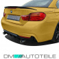 Preview: Set Heckspoiler Kofferraum Schwarz Matt +3M passend für BMW 4er F33 Cabriolet nicht M4 Bj. 13-20