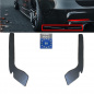 Preview: Set ABS Spoiler Flaps Stoßstange hinten Leisten Performance Schwarz Glanz + ABE passt für BMW 3er F30 F31 M-Paket