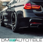 Preview: Set ABS Spoiler Flaps Stoßstange hinten Leisten Performance Schwarz Glanz + ABE passt für BMW 3er F30 F31 M-Paket