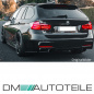 Preview: Set ABS Spoiler Flaps Stoßstange hinten Leisten Performance Schwarz Glanz + ABE passt für BMW 3er F30 F31 M-Paket