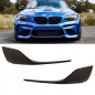 Preview: Performance Front Spoiler Set Flaps Ecken schwarz matt passend for BMW 2er F87 und M2 Look Stoßstangen