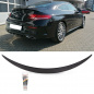 Preview: Heckspoiler Lippe schwarz glanz Obsidian passt für Mercedes W205 C205 nur Coupe ab Bj 2015 ABS + Kleber