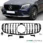 Preview: Kühlergrill schwarz glanz für Kamera passend für Mercedes GLC X253 Bj ab 2015