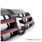 Preview: Kühlergrill Front Grill Schwarz lackiert Leiste Rot für VW T5 GP Facelift 09-15