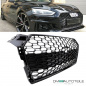 Preview: Kühlergrill Grill Wabendesign hochglanz Schwarz lackiert passt für Audi A5 F5 außer RS5