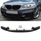 Preview: Sport-Performance Frontspoiler Schwarz Glanz passend für BMW 2er F22 F23 ab Bj 2013 mit M-Paket + ABE