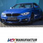 Preview: LACKIERT Bi Colour Schwarz glanz + Estoril Blau Frontspoiler Sport-PERFORMANCE für BMW 4er F32 F33 F36 mit M-Paket