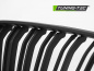 Preview: Upgrade Sportgrill Nieren für BMW 2er F22/F23 Coupe/Cabrio 13-18 matt schwarz in Doppelsteg Design