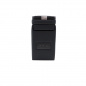 Preview: Black Edition Staufach Mittelkonsole Ablage für Citroen Jumpy III 16+ mit RGB Farbwechsel-LED Beleuchtung, USB und Induktions-Ladestation