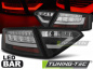 Preview: LED Lightbar Design Rückleuchten für Audi A5 07-11 schwarz