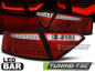 Preview: LED Lightbar Design Rückleuchten für Audi A5 07-11 rot/klar