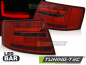 Preview: LED Lightbar Design Rückleuchten für Audi A6 4F (C6) 04-08 Limousine rot/rauch (6Pin)