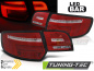 Preview: Voll LED Lightbar Design Rückleuchten für Audi A3 8P Sportback 04-08 rot/klar mit dynamischem Blinker