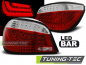 Preview: LED Lightbar Design Rückleuchten für BMW 5er E60 LCI Limousine 07-10 rot/klar