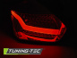 Preview: Voll LED Lightbar Design Rückleuchten für Ford Focus MK3 15-18 rot/klar mit dynamischem Blinker