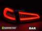 Preview: Voll LED Lightbar Design Rückleuchten Ford Focus MK3 Turnier (Kombi) 11-18 chrom/klar mit dyn. Blinker