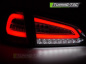 Preview: Voll LED Lightbar Design Rückleuchten Ford Focus MK3 Turnier (Kombi) 11-18 chrom/klar mit dyn. Blinker