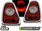 Preview: LED Lightbar Design Rückleuchten für Mini Cooper R56/R57 10-14 rot/klar