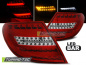 Preview: Voll LED Lightbar Design Rückleuchten für Mercedes Benz C-Klasse W204 Limousine 07-10 rot/klar