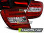 Preview: LED Lightbar Design Rückleuchten für Mercedes Benz C-Klasse W204 T-Modell 07-10 rot/klar