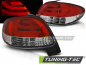 Preview: LED Lightbar Design Rückleuchten für Peugeot 206 98-05 rot/klar