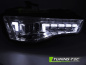 Preview: Xenon Upgrade LED Tagfahrlicht Scheinwerfer Set für Audi A5 Facelift 11-16 Chrom mit dyn. Blinker