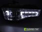 Preview: VOLL LED Tagfahrlicht Scheinwerfer Set für Audi A5 Facelift 11-16 Chrom mit dyn. Blinker