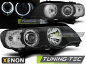 Preview: Xenon LED Angel Eyes Scheinwerfer für BMW X5 E53 99-03 schwarz