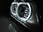 Preview: LED Angel Eyes Scheinwerfer für BMW 5er E39 95-03 Lim./Touring Schwarz