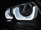 Preview: Xenon LED Tagfahrlicht Angel Eyes Scheinwerfer für BMW X1 E84 Facelift 12-14 schwarz