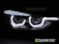 Preview: LED Upgrade Design Tagfahrlicht Angel Eyes Scheinwerfer Set für BMW 3er F30/F31 11-15 schwarz