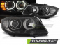 Preview: LED Angel Eyes Scheinwerfer für BMW 3er E90/E91 05-08 schwarz mit LED Blinker