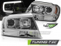 Preview: LED Tagfahrlicht Design Scheinwerfer für Jeep Grand Cherokee 99-05 chrom LTI