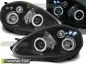 Preview: LED Angel Eyes Scheinwerfer für Fiat Grande Punto 05-08 schwarz