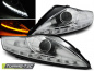 Preview: LED Tagfahrlicht Design Scheinwerfer für Ford Mondeo 07-10 chrom mit LED Blinker