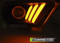 Preview: LED Tagfahrlicht Design Scheinwerfer für Ford Mustang V 10-13 chrom mit dynamischem LED Blinker