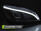 Preview: LED Tagfahrlicht Design Scheinwerfer für Mercedes Benz C-Klasse W204 07-10 schwarz