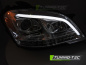 Preview: LED Tagfahrlicht Design Scheinwerfer für Mercedes Benz ML W164 09-11 Facelift chrom mit dynamischem LED Blinker