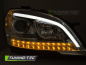 Preview: LED Tagfahrlicht Design Scheinwerfer für Mercedes Benz ML W164 09-11 Facelift chrom mit dynamischem LED Blinker
