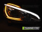 Preview: LED Tagfahrlicht Scheinwerfer für Peugeot 208 12-15 schwarz mit LED Blinker