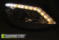 Preview: LED Tagfahrlicht Design Scheinwerfer für Seat Ibiza 6J 08-12 chrom mit LED Blinker