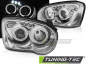 Preview: LED Angel Eyes Scheinwerfer für Subaru Impreza 2 (GD) 03-05 chrom