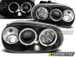 Preview: LED Angel Eyes Scheinwerfer für VW Golf 4 97-03 schwarz