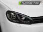 Preview: LED Tagfahrlicht Scheinwerfer für VW Golf 6 08-12 schwarz